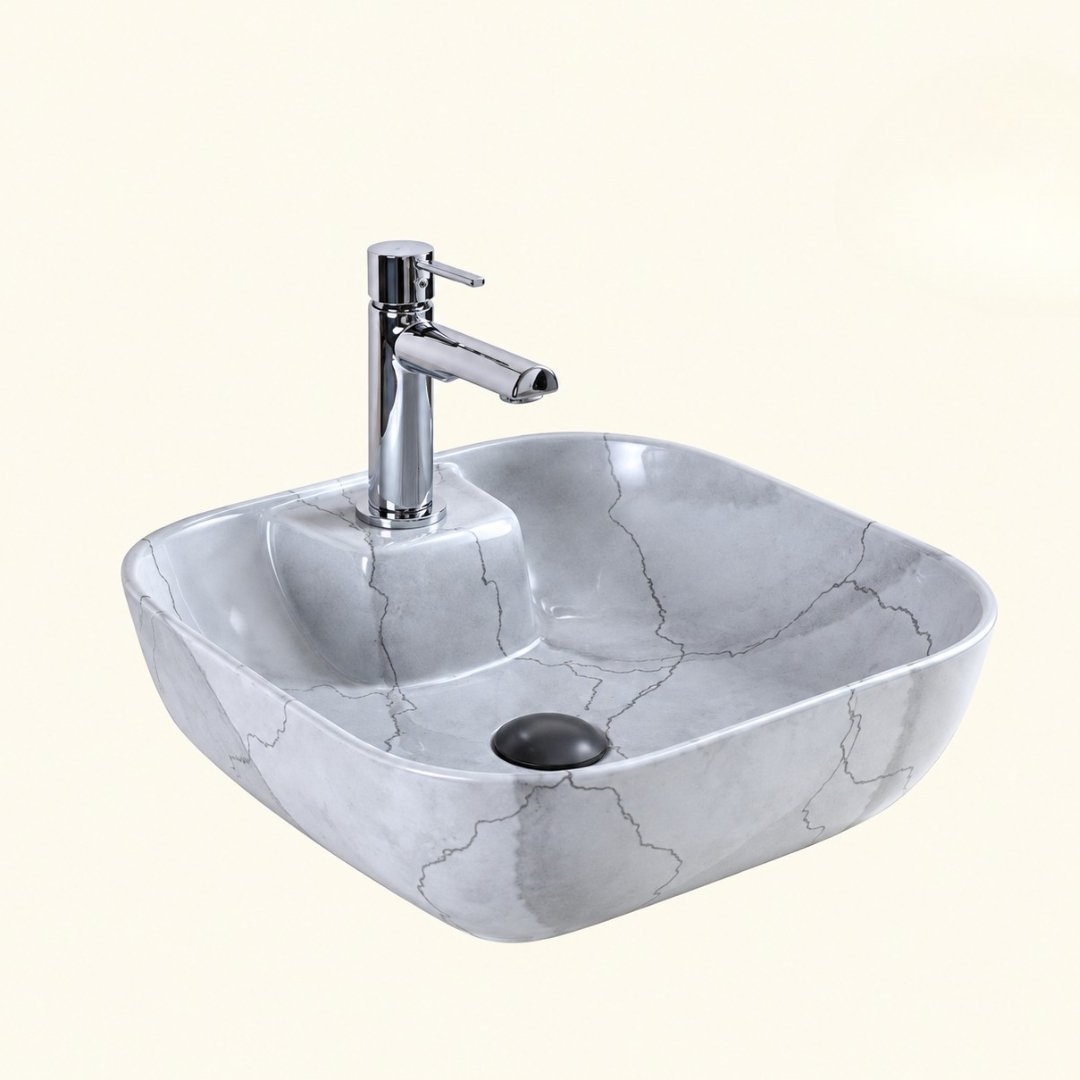 Sonet MAC SQUARE - 001, table top basin (view 2)